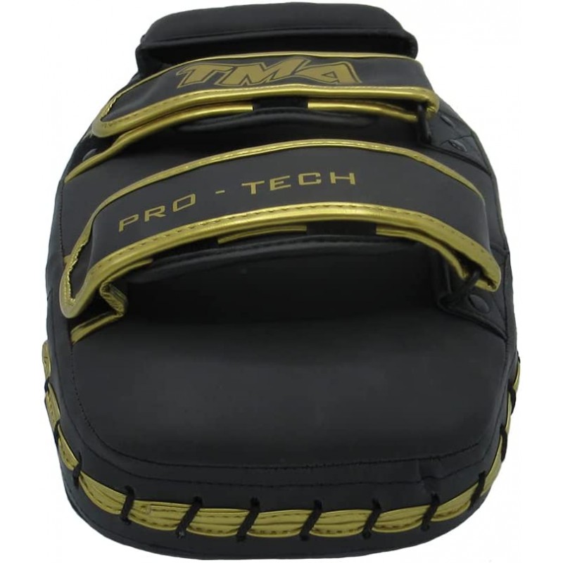 TMA Thai Pads Curved Kickboxing Muay Thai with Solid Handle Grip,Strike